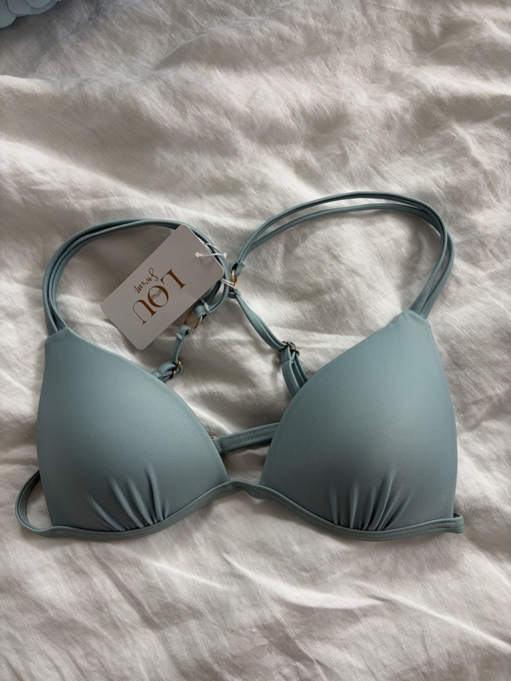 LOU Swim | Flo Bikini Top | XS | Soft Mint